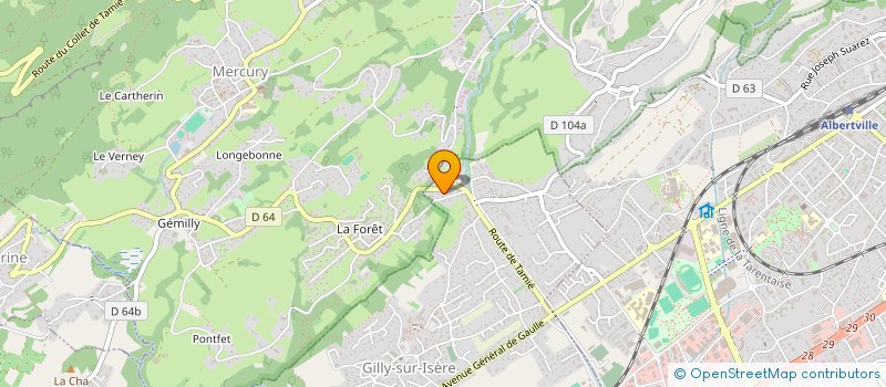 localisation de l'entreprise MONSIEUR JEROME CHABOUD à GILLY-SUR-ISERE