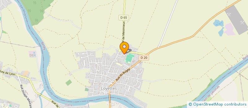 localisation de l'entreprise MONSIEUR JEROME CHADEL  LOYETTES