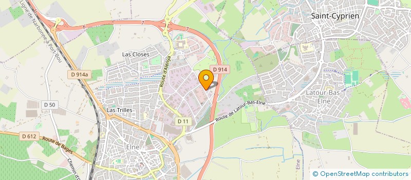 localisation de l'entreprise MONSIEUR JEROME CHADELAT à ELNE