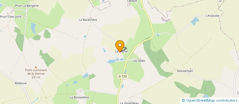 localisation de l'entreprise MONSIEUR JEROME CHALIFOUR à MOUTERRE-SUR-BLOURDE