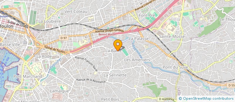 localisation de l'entreprise MONSIEUR JEROME CHANCRIN  TOULON