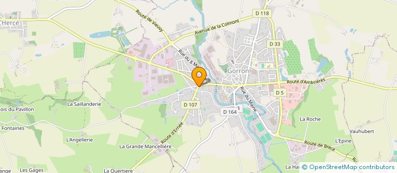 localisation de l'entreprise MONSIEUR JEROME CHAPELLE  GORRON