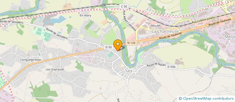 localisation de l'entreprise MONSIEUR JEROME CHAPTAL  SAIX