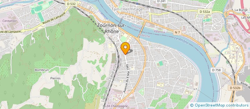 localisation de l'entreprise MONSIEUR JEROME CHAPUS à TOURNON-SUR-RHONE