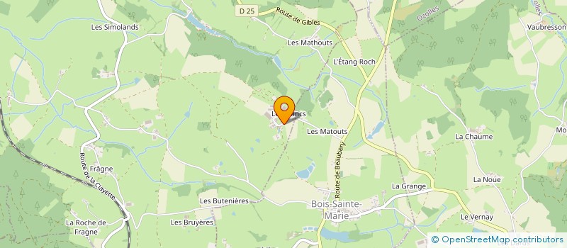 localisation de l'entreprise MONSIEUR JEROME CHARCOSSET  COLOMBIER-EN-BRIONNAIS