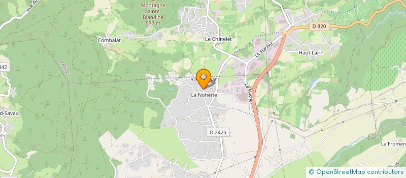 localisation de l'entreprise MONSIEUR JEROME CHARDON  PEAUGRES