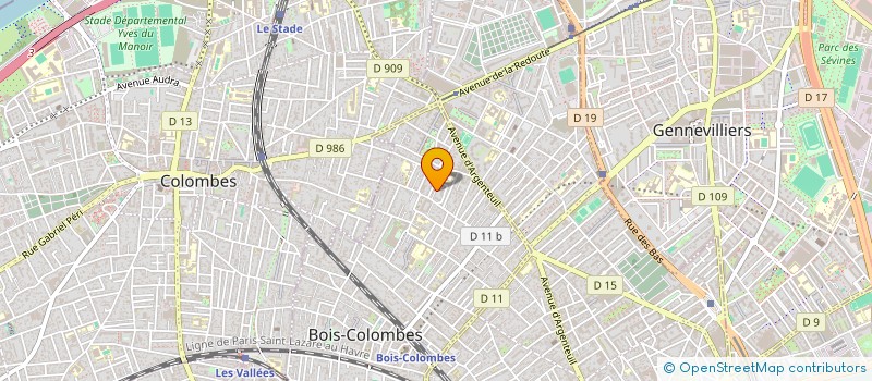 localisation de l'entreprise MONSIEUR JEROME CHARPENTIER à BOIS-COLOMBES