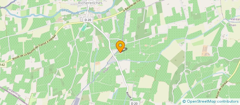 localisation de l'entreprise MONSIEUR JEROME CHARRANSOL  VISAN