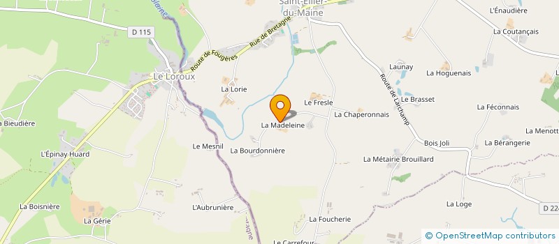 localisation de l'entreprise MONSIEUR JEROME CHARTIER à ST ELLIER DU MAINE