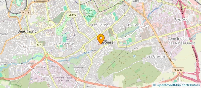 localisation de l'entreprise MONSIEUR JEROME CHASSAING  AUBIERE