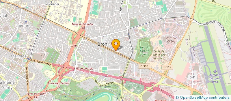 localisation de l'entreprise MONSIEUR JEROME CHASTAGNIER  BRON