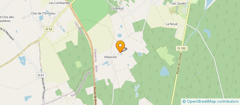 localisation de l'entreprise MONSIEUR JEROME CHATELIER  CHEVERNY