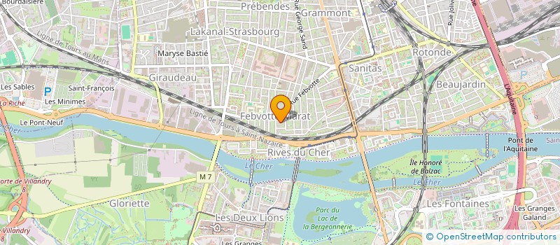 localisation de l'entreprise MONSIEUR JEROME CHAUVEAU  TOURS