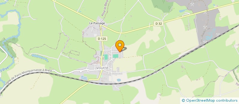 localisation de l'entreprise MONSIEUR JEROME CHAUVEAU  VOUTRE