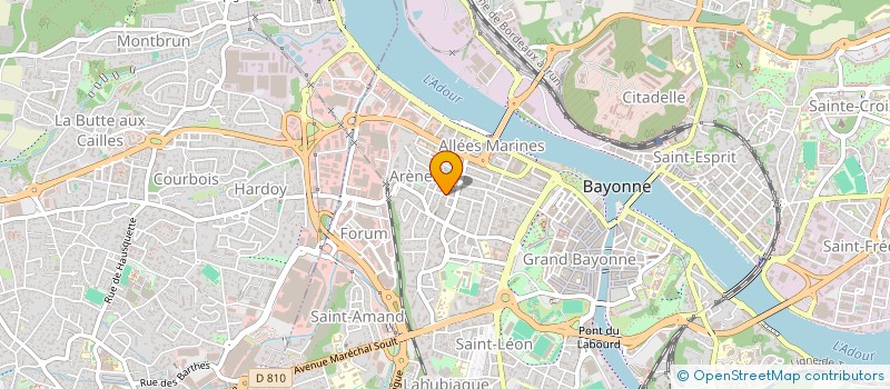 localisation de l'entreprise MONSIEUR JEROME CHENE à BAYONNE
