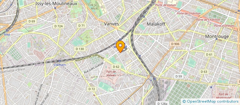 localisation de l'entreprise MONSIEUR JEROME CHENEAU  MALAKOFF