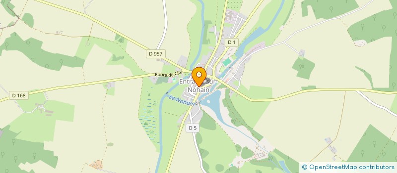 localisation de l'entreprise MONSIEUR JEROME CHERON  ENTRAINS-SUR-NOHAIN