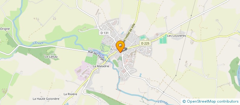 localisation de l'entreprise MONSIEUR JEROME CHESNE  ANDOUILLE