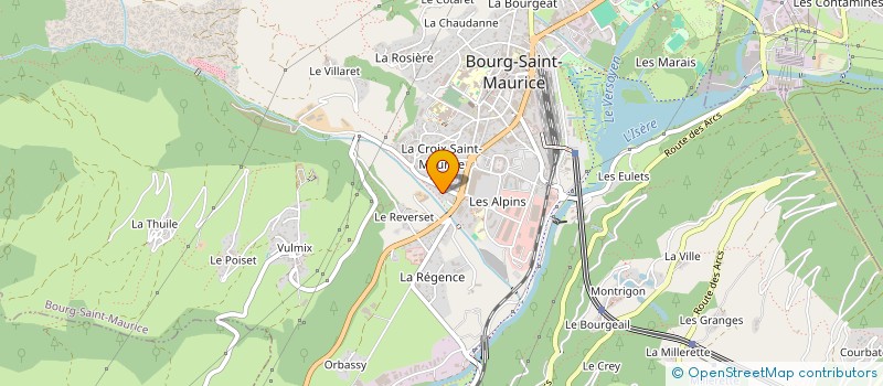localisation de l'entreprise MONSIEUR JEROME CHEVALLIER à BOURG-SAINT-MAURICE