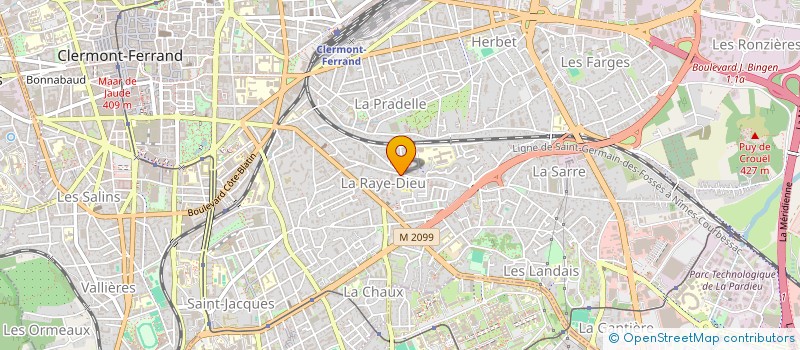 localisation de l'entreprise MONSIEUR JEROME CHEVREL  CLERMONT-FERRAND