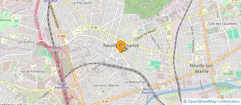 localisation de l'entreprise MONSIEUR JEROME CHICARD  NEUILLY-PLAISANCE