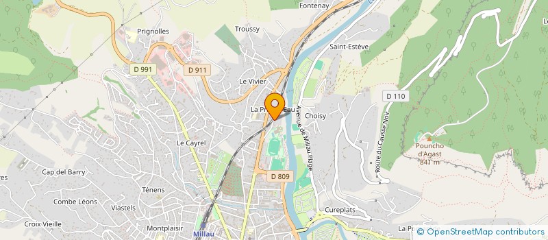 localisation de l'entreprise MONSIEUR JEROME CHIOTTI  MILLAU