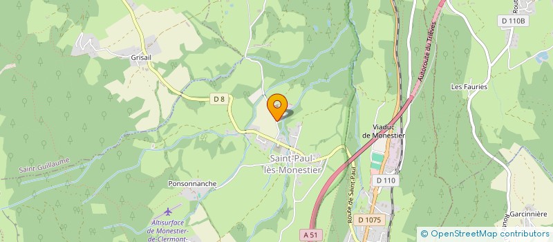 localisation de l'entreprise MONSIEUR JEROME CHOMETTE  SAINT-PAUL-LES-MONESTIER