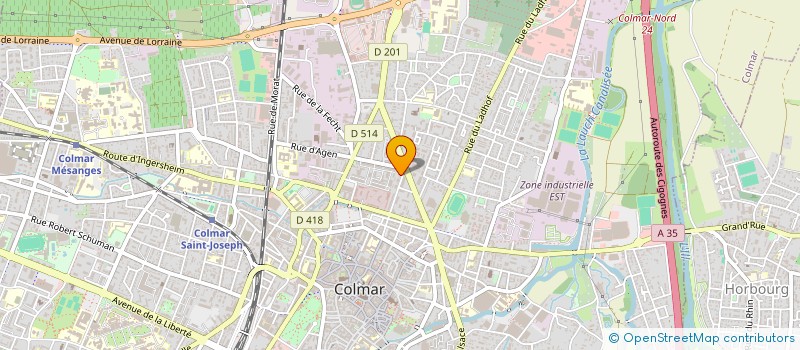 localisation de l'entreprise MONSIEUR JEROME CHRIST  COLMAR