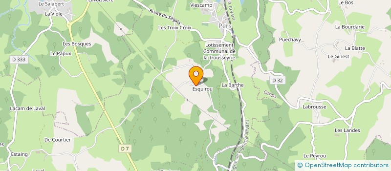 localisation de l'entreprise MONSIEUR JEROME CLAVIERE à LE ROUGET-PERS