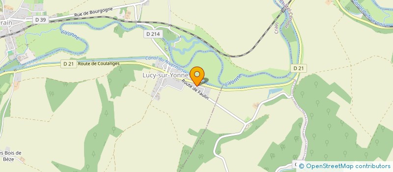 localisation de l'entreprise MONSIEUR JEROME CLIDIERE  LUCY-SUR-YONNE