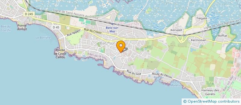 localisation de l'entreprise MONSIEUR JEROME CLOUET  BATZ-SUR-MER