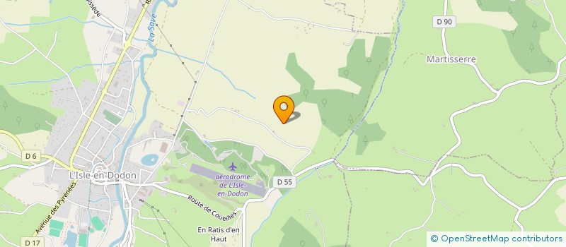 localisation de l'entreprise MONSIEUR JEROME COINDAT  L'ISLE-EN-DODON