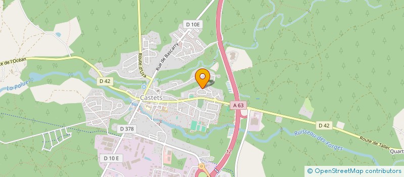 localisation de l'entreprise MONSIEUR JEROME COINTEPAS  CASTETS