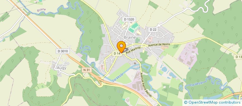 localisation de l'entreprise MONSIEUR JEROME COLLARD  BRAINE