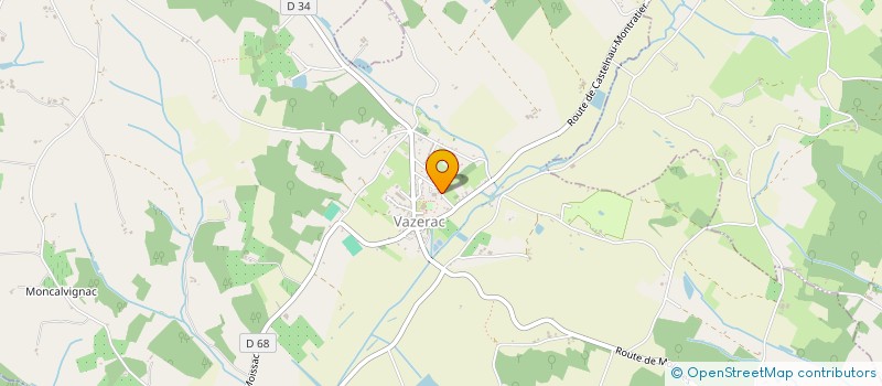 localisation de l'entreprise MONSIEUR JEROME COMBARIEU  VAZERAC