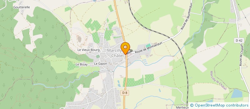 localisation de l'entreprise MONSIEUR JEROME COMBES  MARCILLY-LE-CHATEL