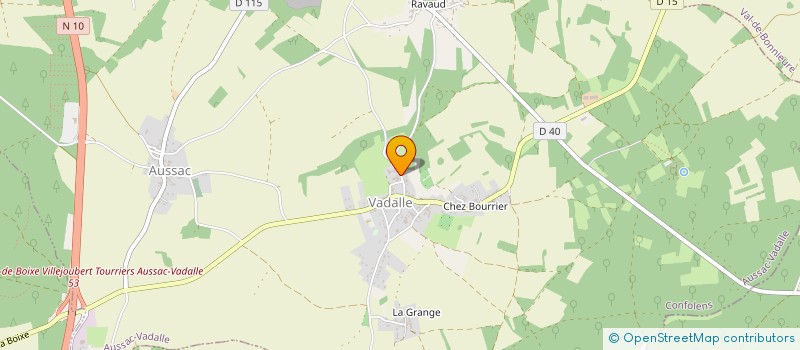 localisation de l'entreprise MONSIEUR JEROME COMTET à AUSSAC-VADALLE
