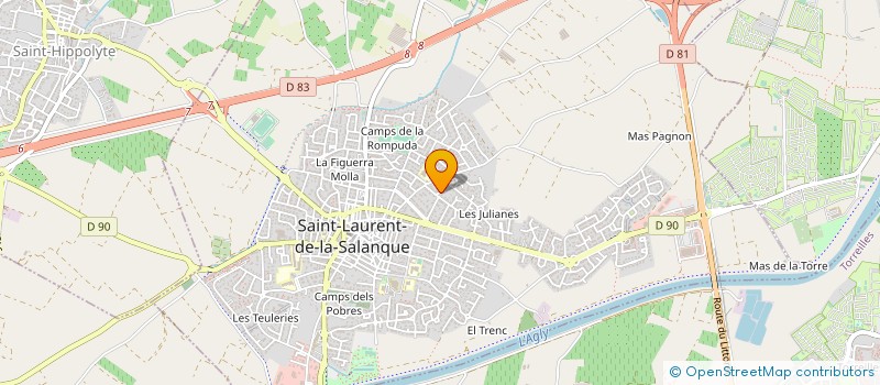 localisation de l'entreprise MONSIEUR JEROME CONILL  SAINT-LAURENT-DE-LA-SALANQUE