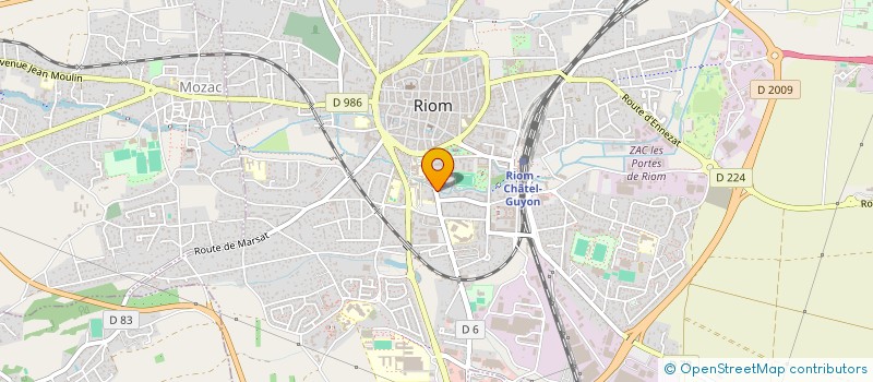 localisation de l'entreprise MONSIEUR JEROME CONSTANT  RIOM