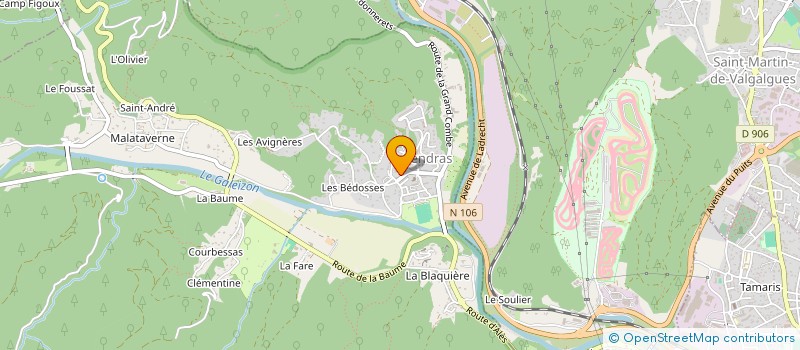 localisation de l'entreprise MONSIEUR JEROME CONSTANT  CENDRAS