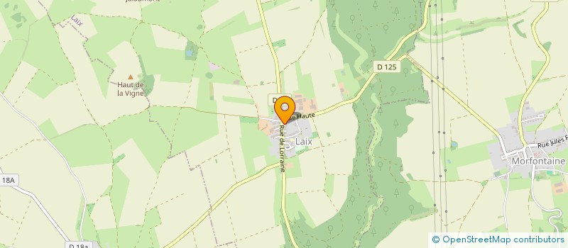 localisation de l'entreprise MONSIEUR JEROME CORDONNIER  LAIX