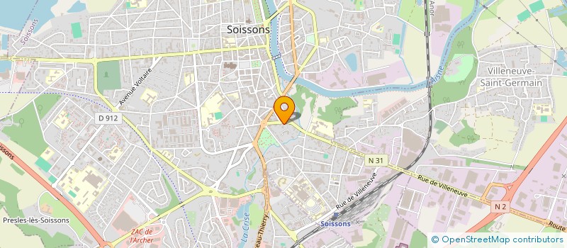 localisation de l'entreprise MONSIEUR JEROME CORNIQUET à SOISSONS