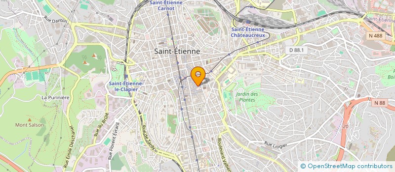 localisation de l'entreprise MONSIEUR JEROME CORTIAL  SAINT-ETIENNE