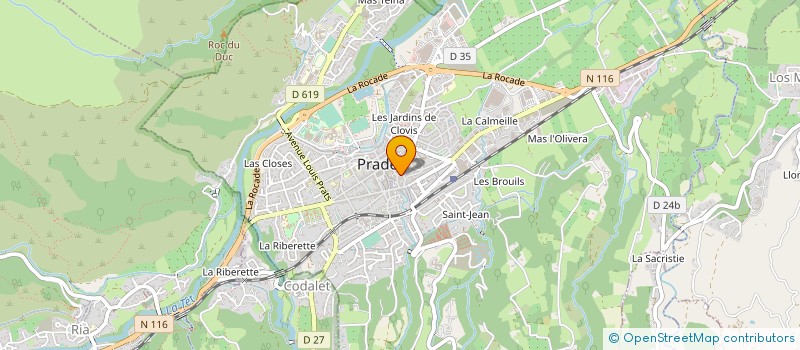 localisation de l'entreprise MONSIEUR JEROME COSSART à PRADES