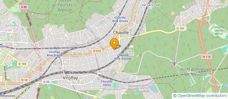 localisation de l'entreprise MONSIEUR JEROME COULON à CHAVILLE