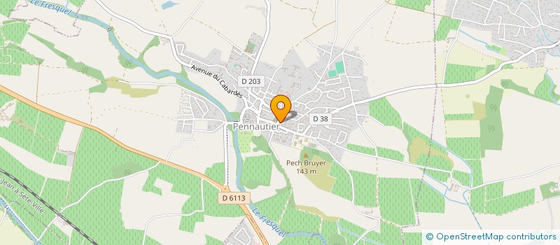 localisation de l'entreprise MONSIEUR JEROME COUMEL  PENNAUTIER