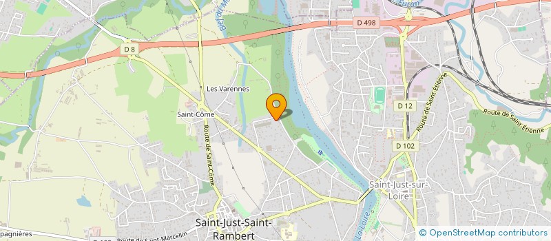 localisation de l'entreprise MONSIEUR JEROME COURBON  SAINT-JUST-SAINT-RAMBERT