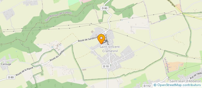 localisation de l'entreprise MONSIEUR JEROME COURCHAI  SAINT-VINCENT-CRAMESNIL