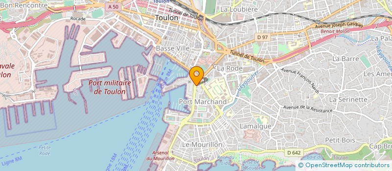 localisation de l'entreprise MONSIEUR JEROME COURTIOL  TOULON