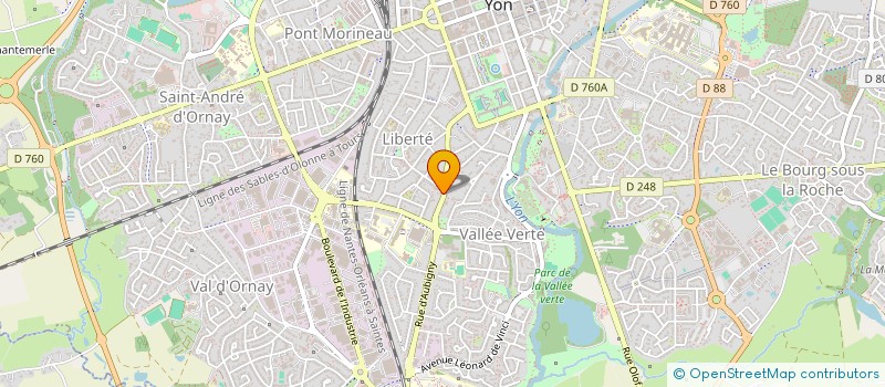 localisation de l'entreprise MONSIEUR JEROME COUTANT  LA ROCHE-SUR-YON